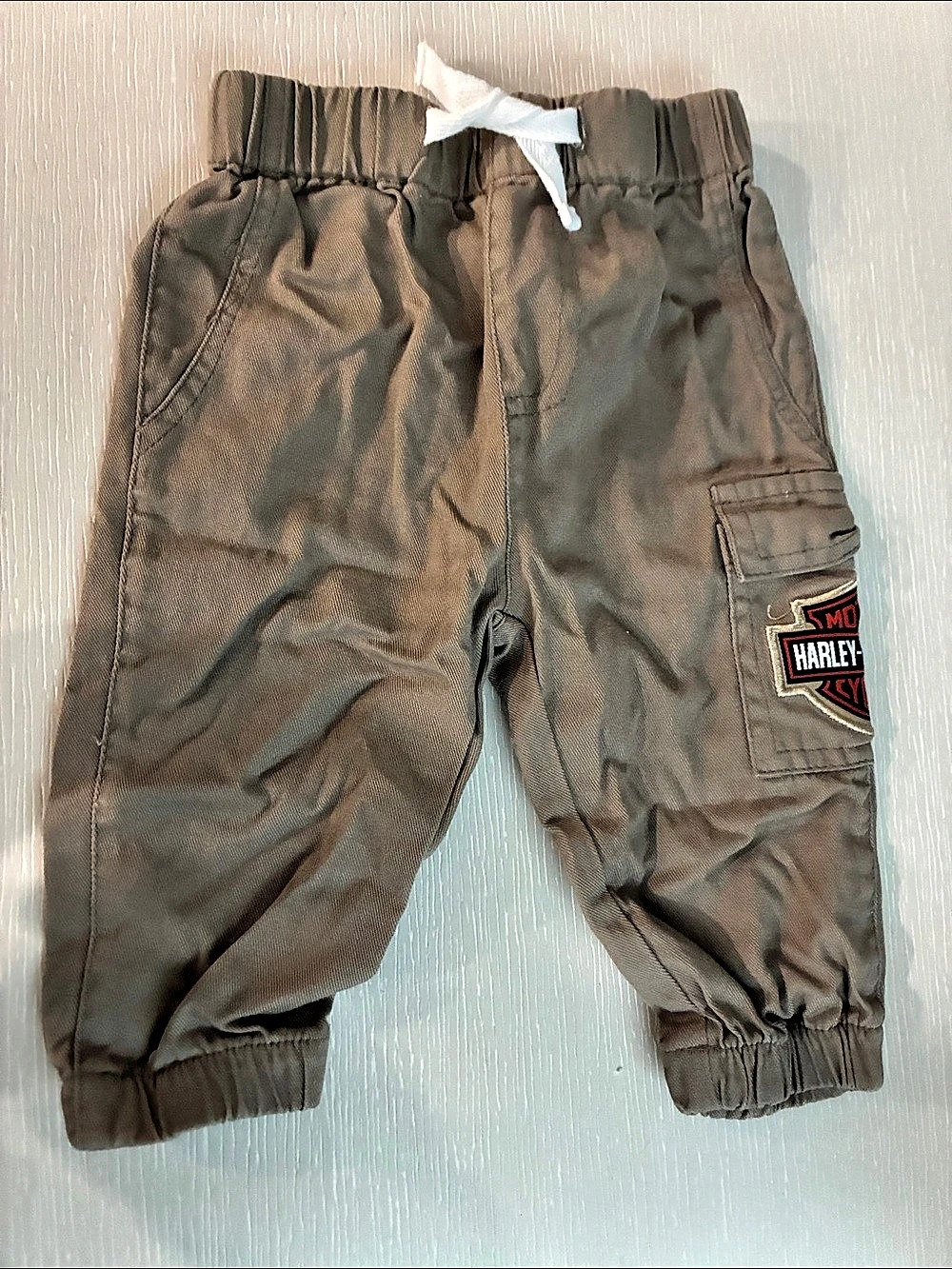 Harley-Davidson Baby Cargo Jogger Pants Brown Size 3/6M
